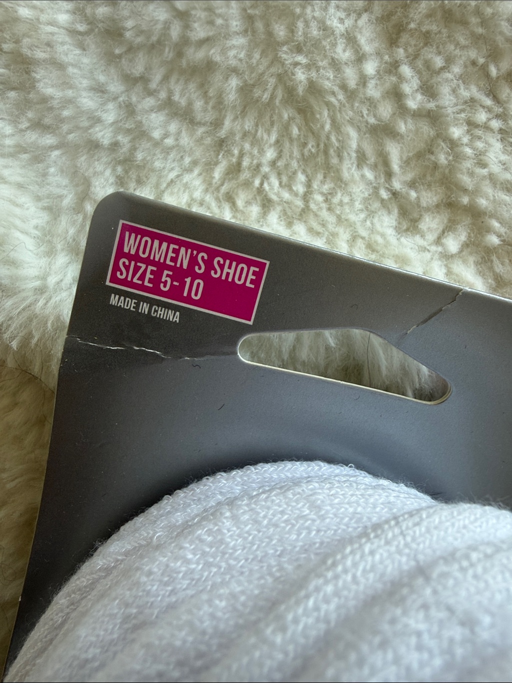 Finish Line White Womans Athletic Socks - Pack — image 3 of 3